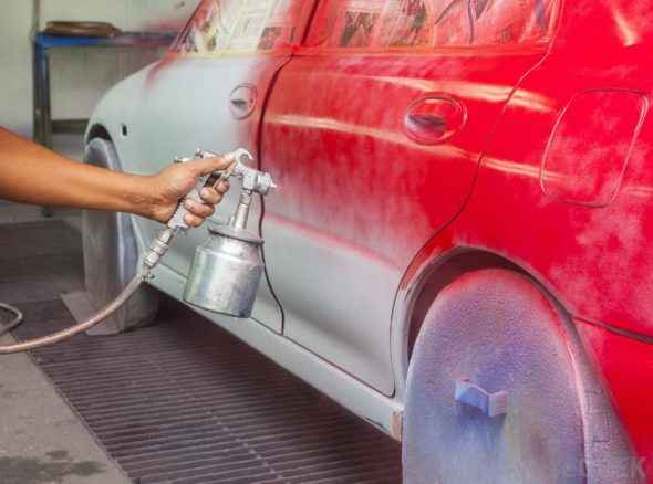 Покраска порогов авто