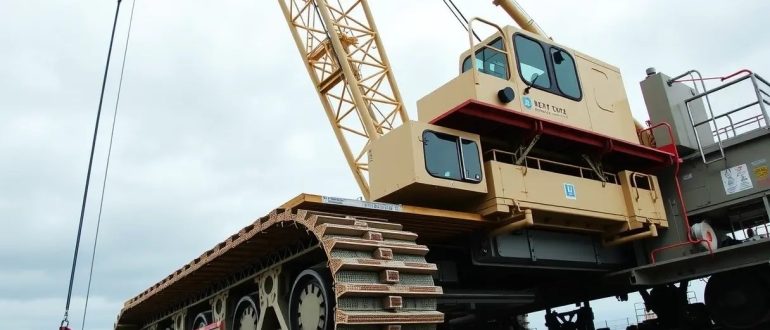 Гусеничные краны: устройство и применение