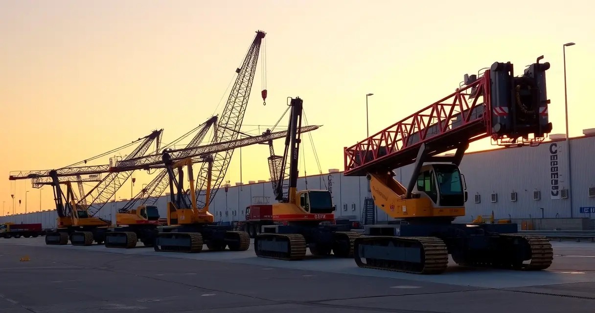 Гусеничные краны: устройство и применение