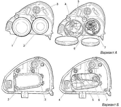 Устройство фары лада гранта фото с обозначениями