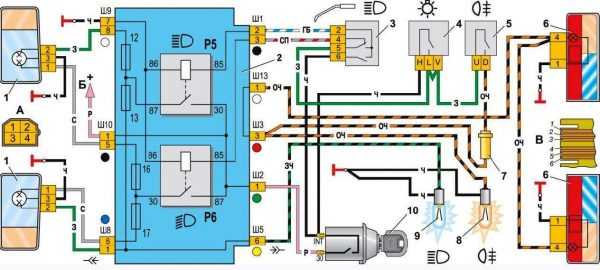 Схема проводки ваз 21074